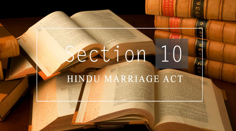 section 10 hindu marrige act 1955